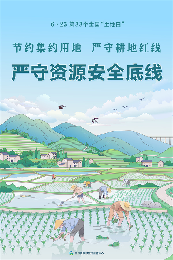 第30个全国土地日宣传图片,自然资源部土地日宣传海报