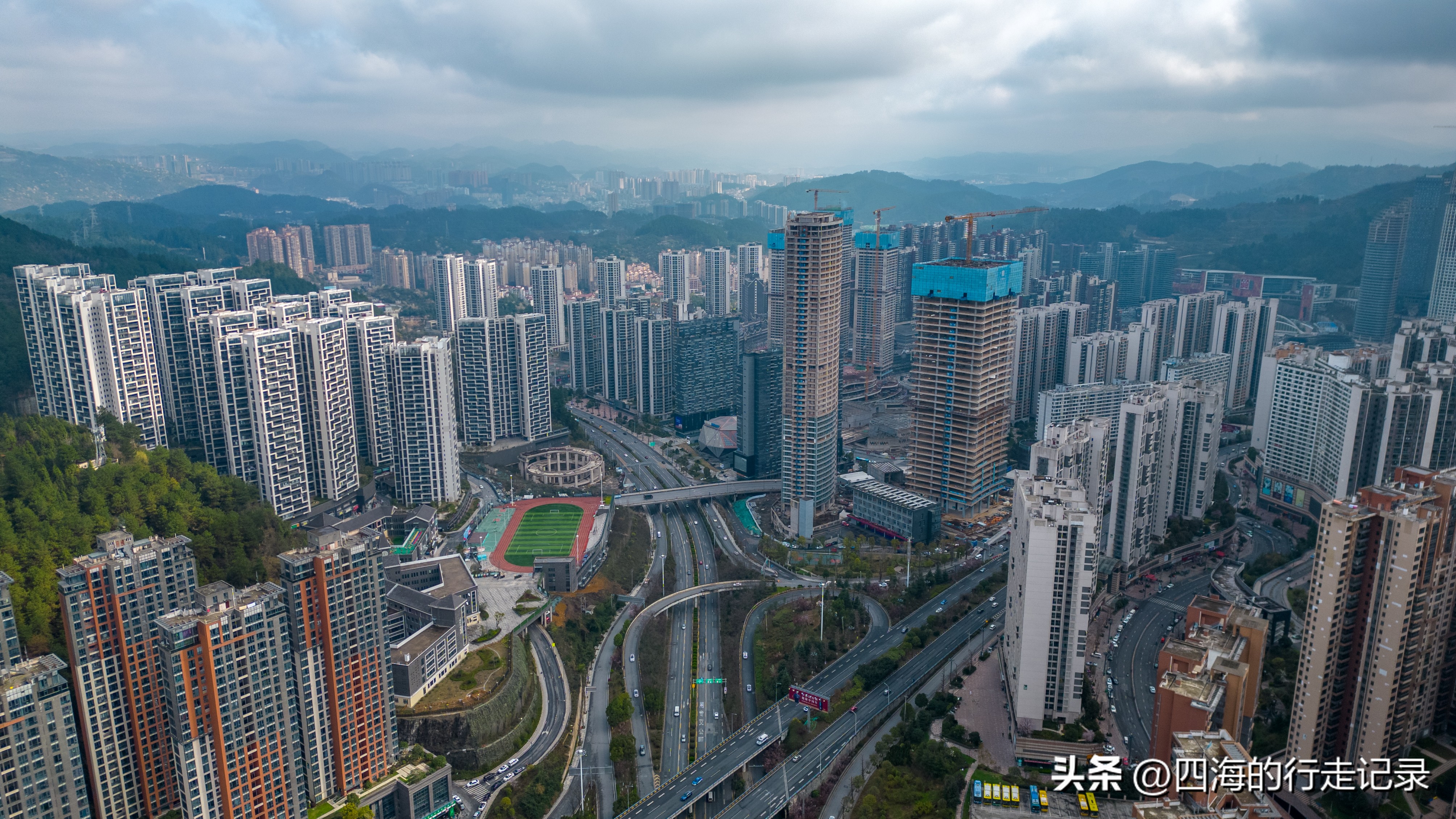 贵阳市未来方舟航拍视频,贵阳市未来方舟云岩航拍