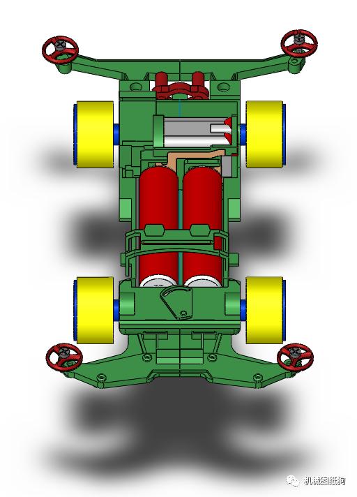 遥控车3d模型图 (solidworks简易汽车模型)
