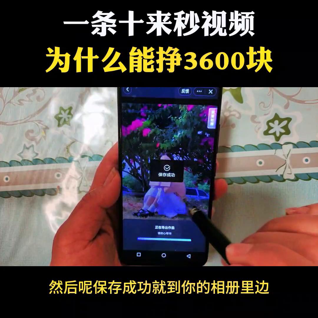 一条十来秒的视频为啥能赚3600多块，具体流程分享给你#自媒体