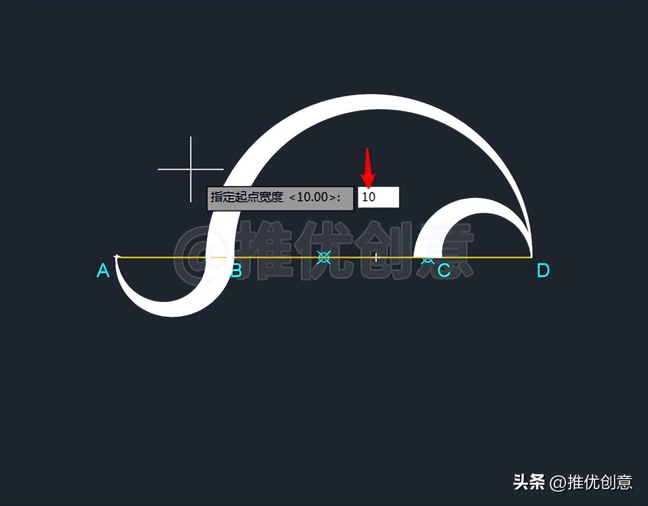 cad绘图多段线圆弧的画法,cad圆弧渐开线的简易画法