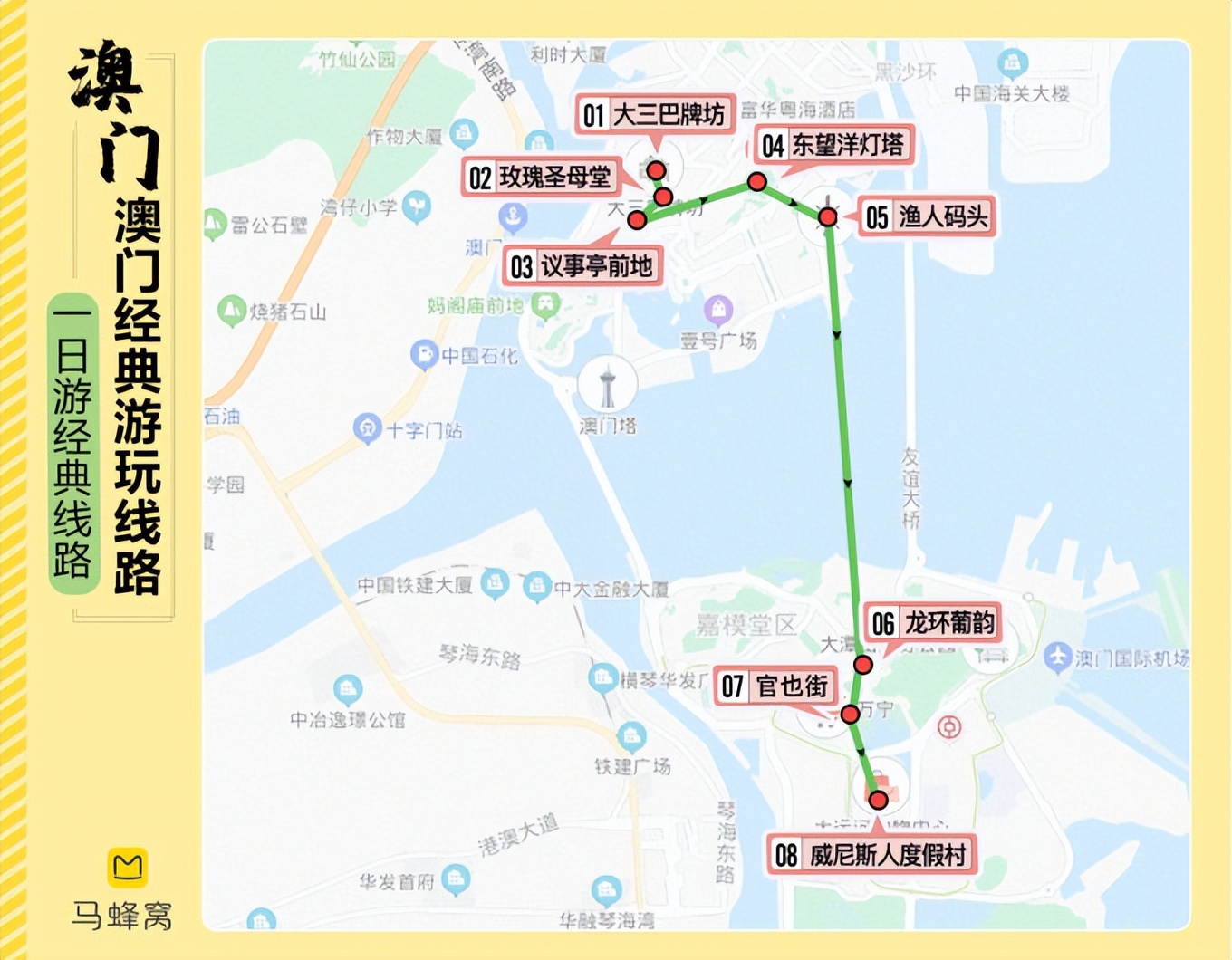 澳门攻略1日游自由行,澳门游玩最佳攻略