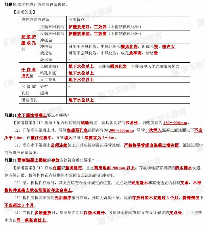 李四德一建案例300问,2024年二建市政李四德精讲合集