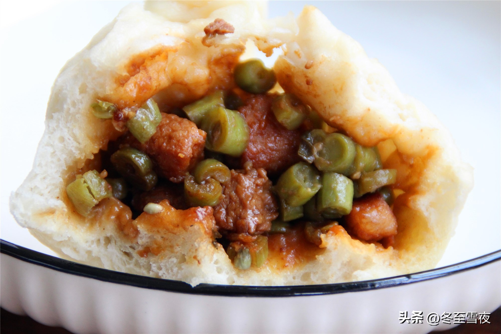 教你在家学做豆角包子馅,吃包子搭配什么肉菜