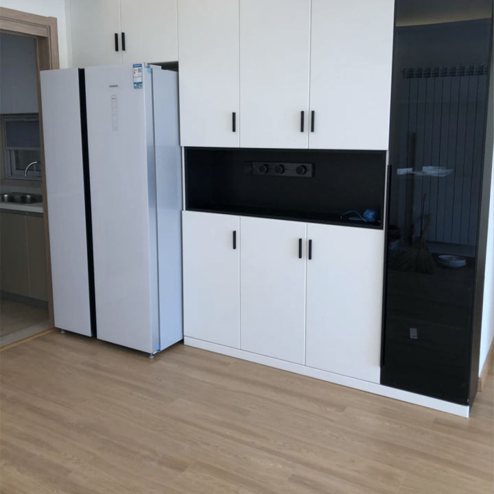 嵌入式冰箱不做柜子是什么效果,嵌入式冰箱预留空间太大怎么装饰