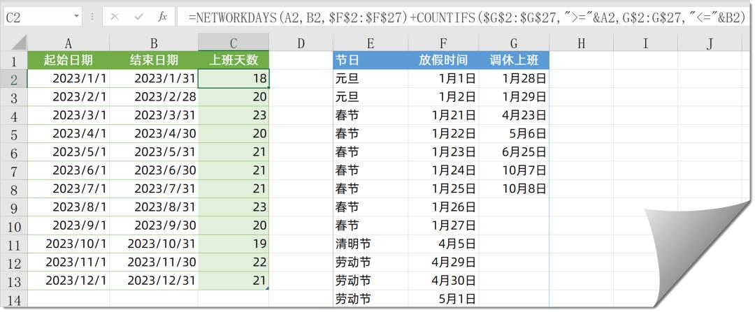自动计算截止到今天天数的公式,累计开始和结束时间计算公式