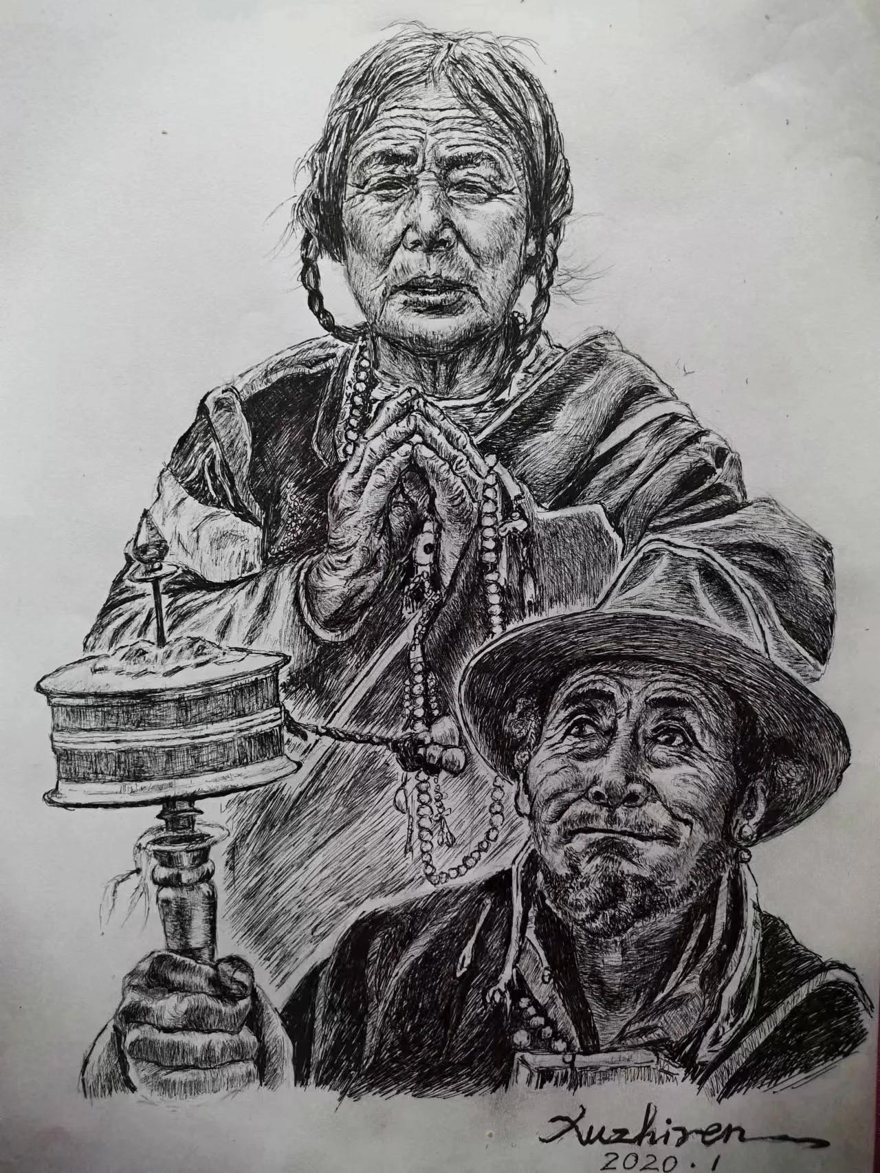 幸福画吧画友作品欣赏,幸福原创绘画作品欣赏