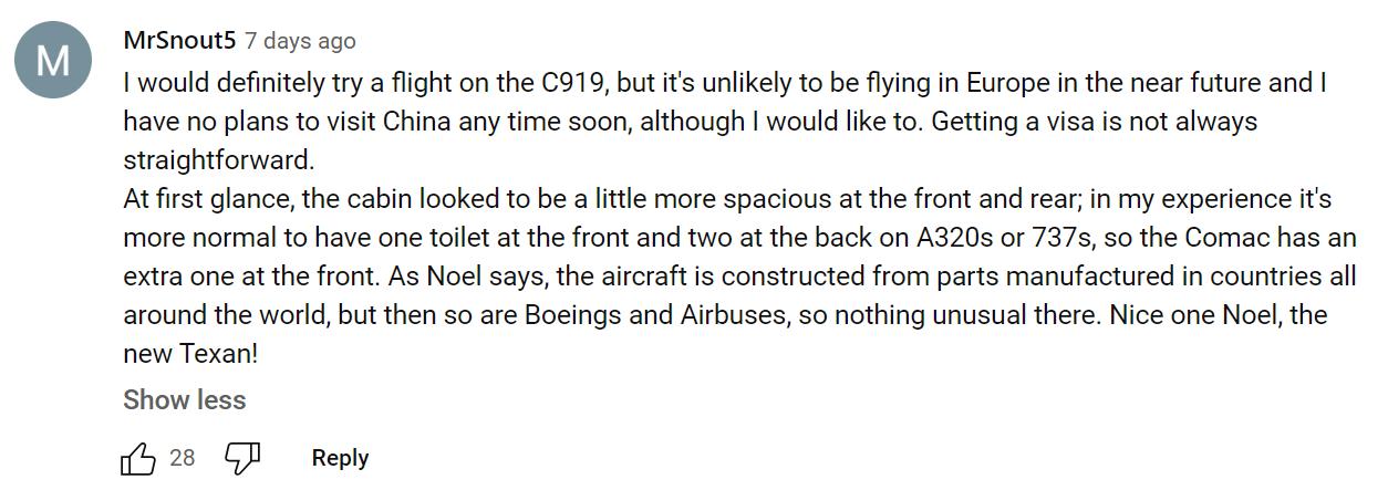 国外航空达人体验国产飞机C919,问:兔子也产奶吗,怎么给兔子挤奶