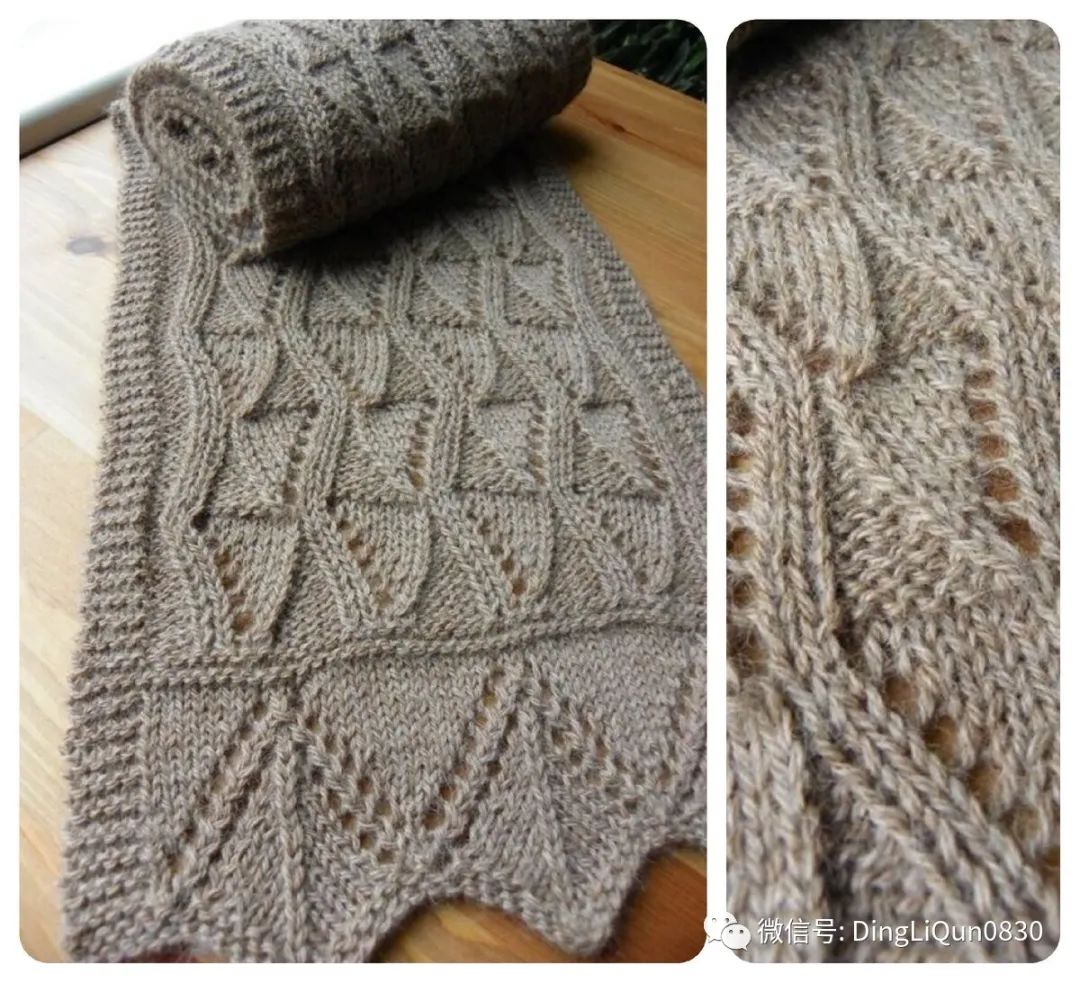 针织围巾款式图片大全,针织围巾分解教程