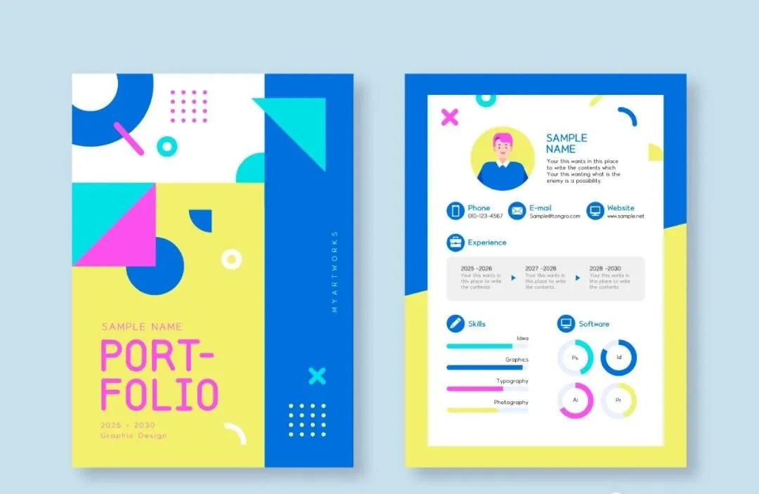 100套设计师简历模板,设计师100个简历模板