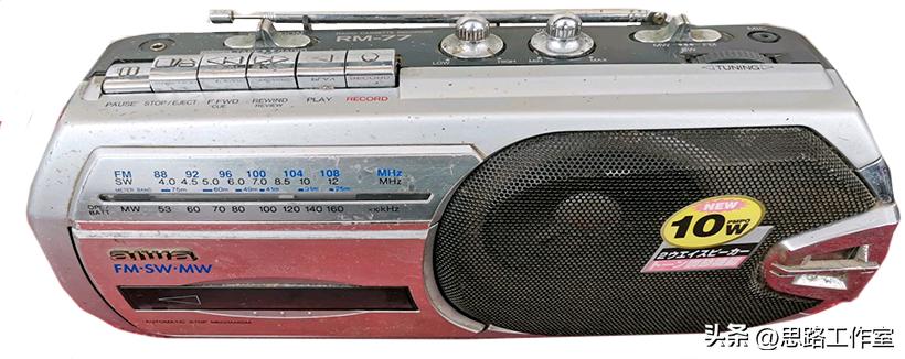 老式进口收录机大全,九十年代怀旧黑色双卡收录机