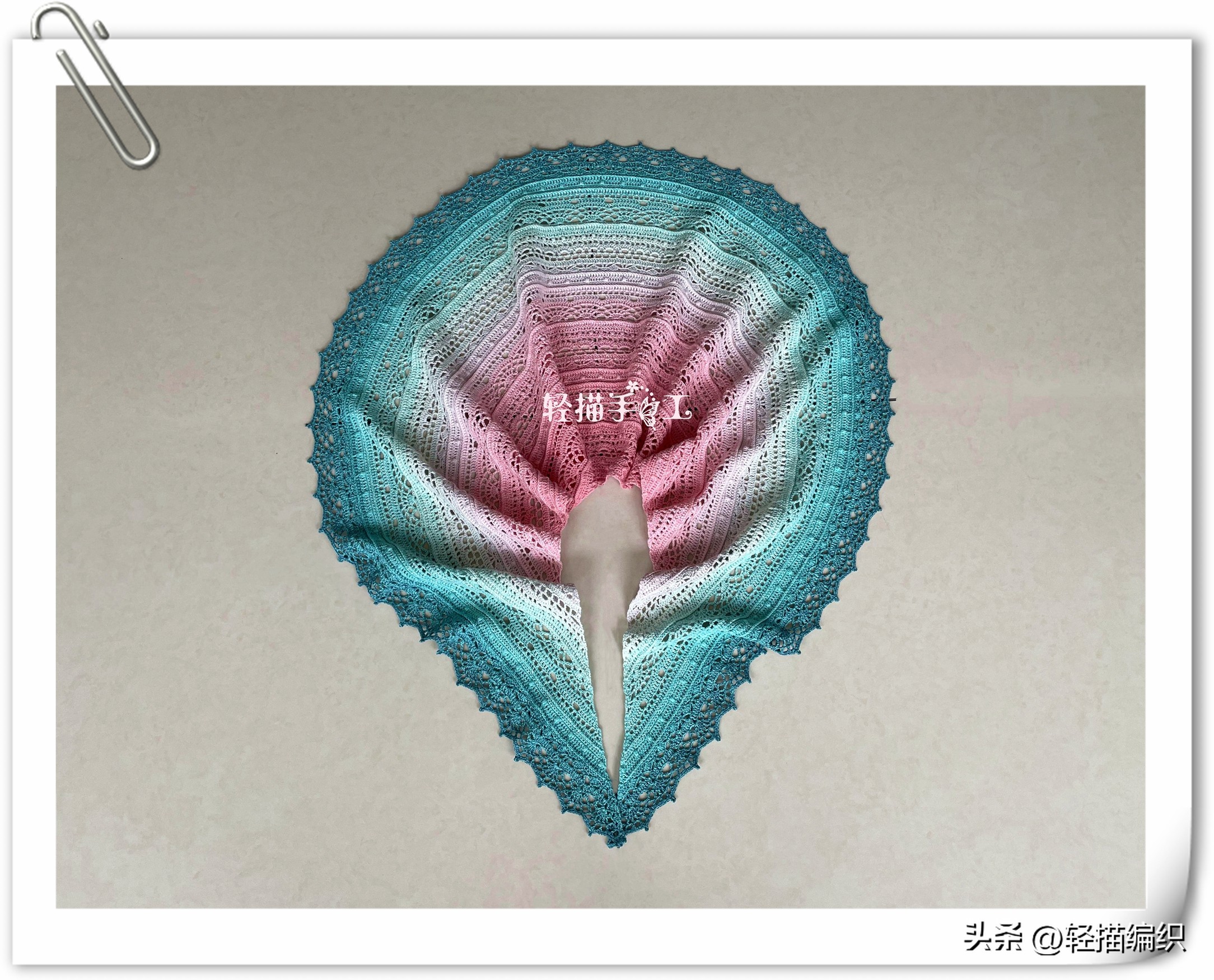 短段染披肩,长段染披肩