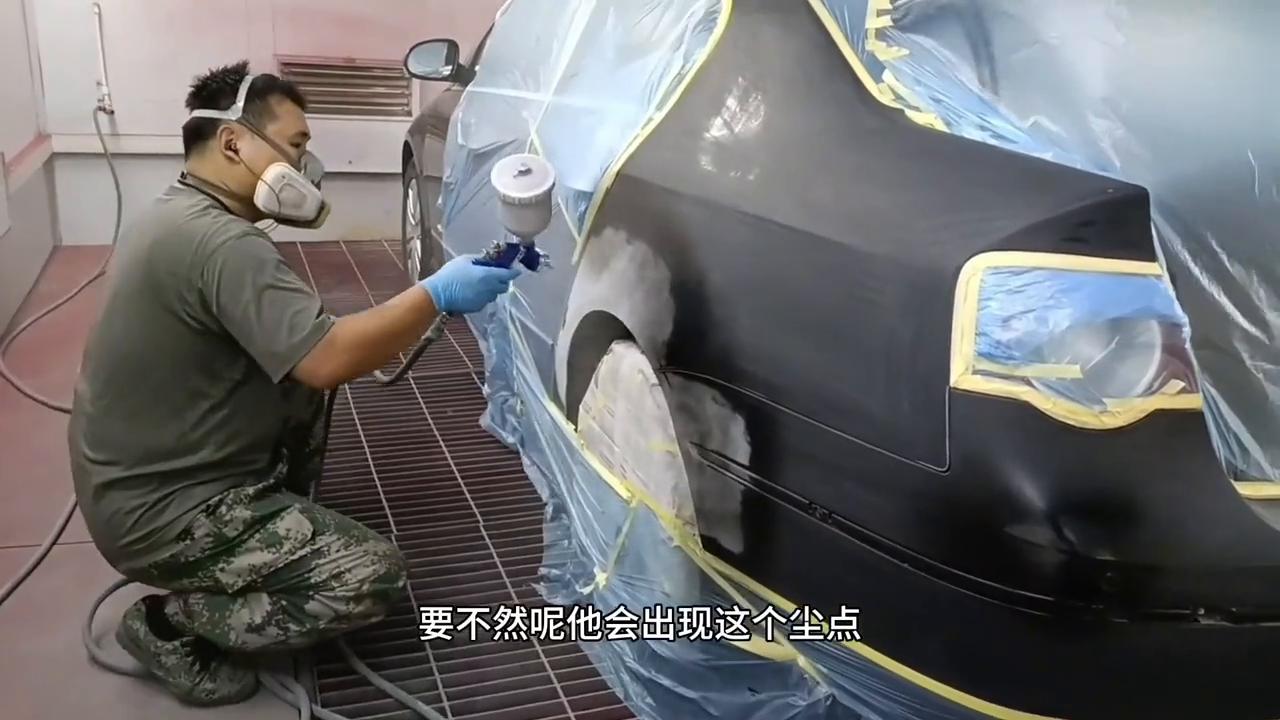 迈腾喷漆修复视频教程,大众迈腾油漆修复流程图片