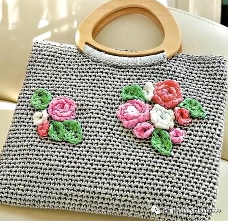 针织包包手工图纸,针织包作品