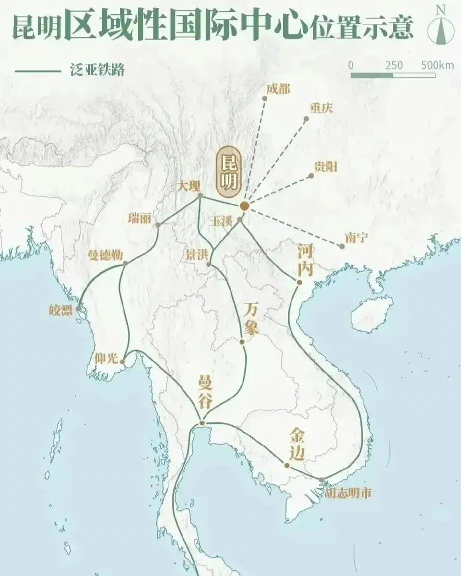 昆明未来发展趋势,昆明面向东南亚的交通枢纽