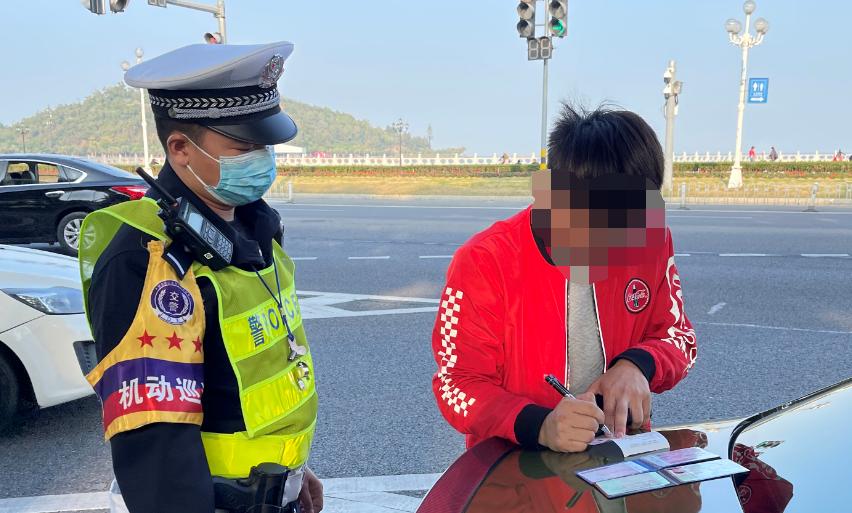 奥迪小车被交警拦截,奥迪被拦车