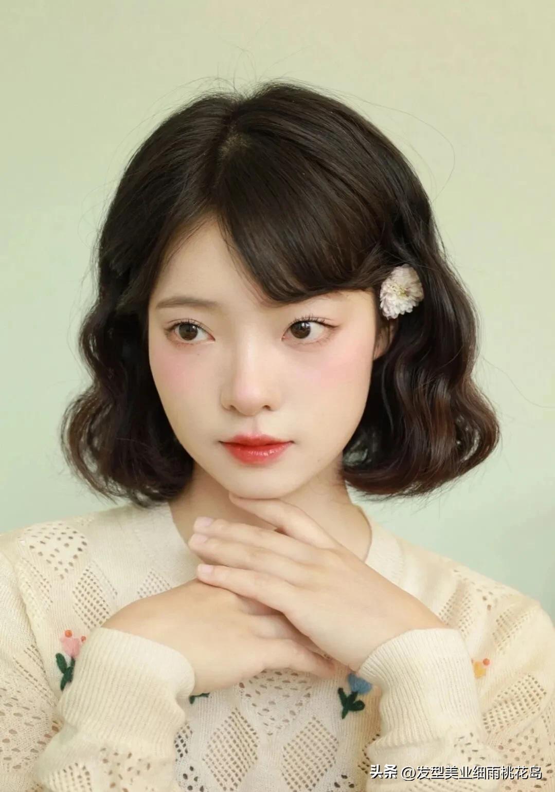 温柔蛋卷头,烫短蛋卷头