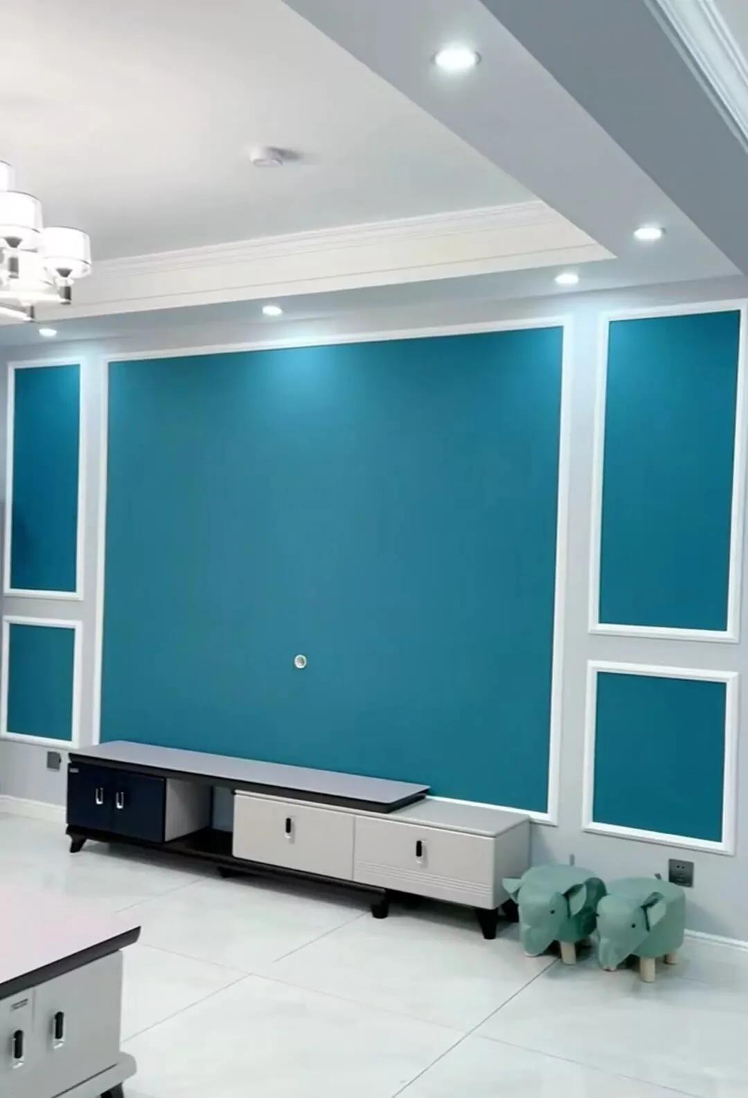 2019影视墙壁布效果图大全集,简约壁布影视墙图片大全集