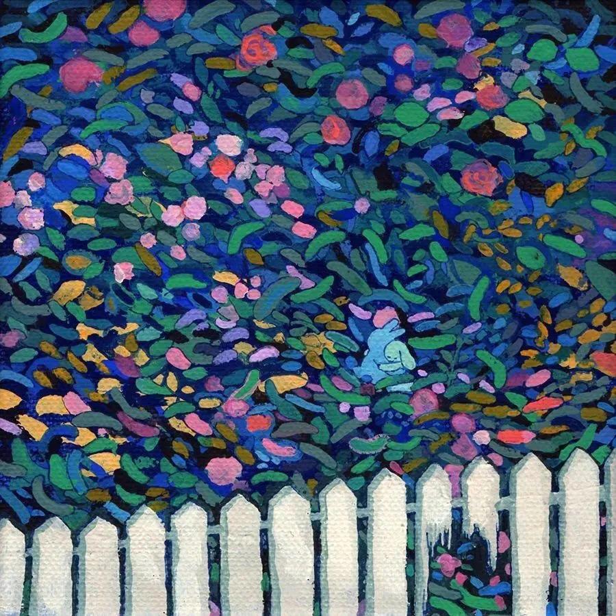 紫色唯美水彩花朵背景图,水彩背景图简约干净手绘