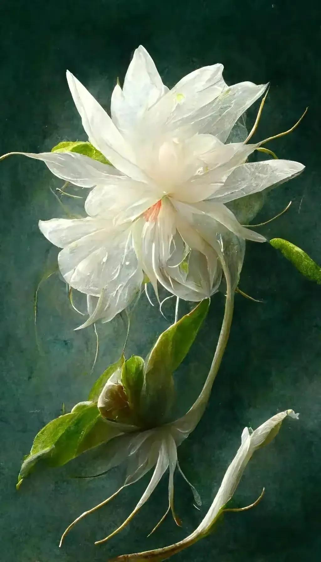 梦幻蓝色水晶花,梦幻玻璃水晶花