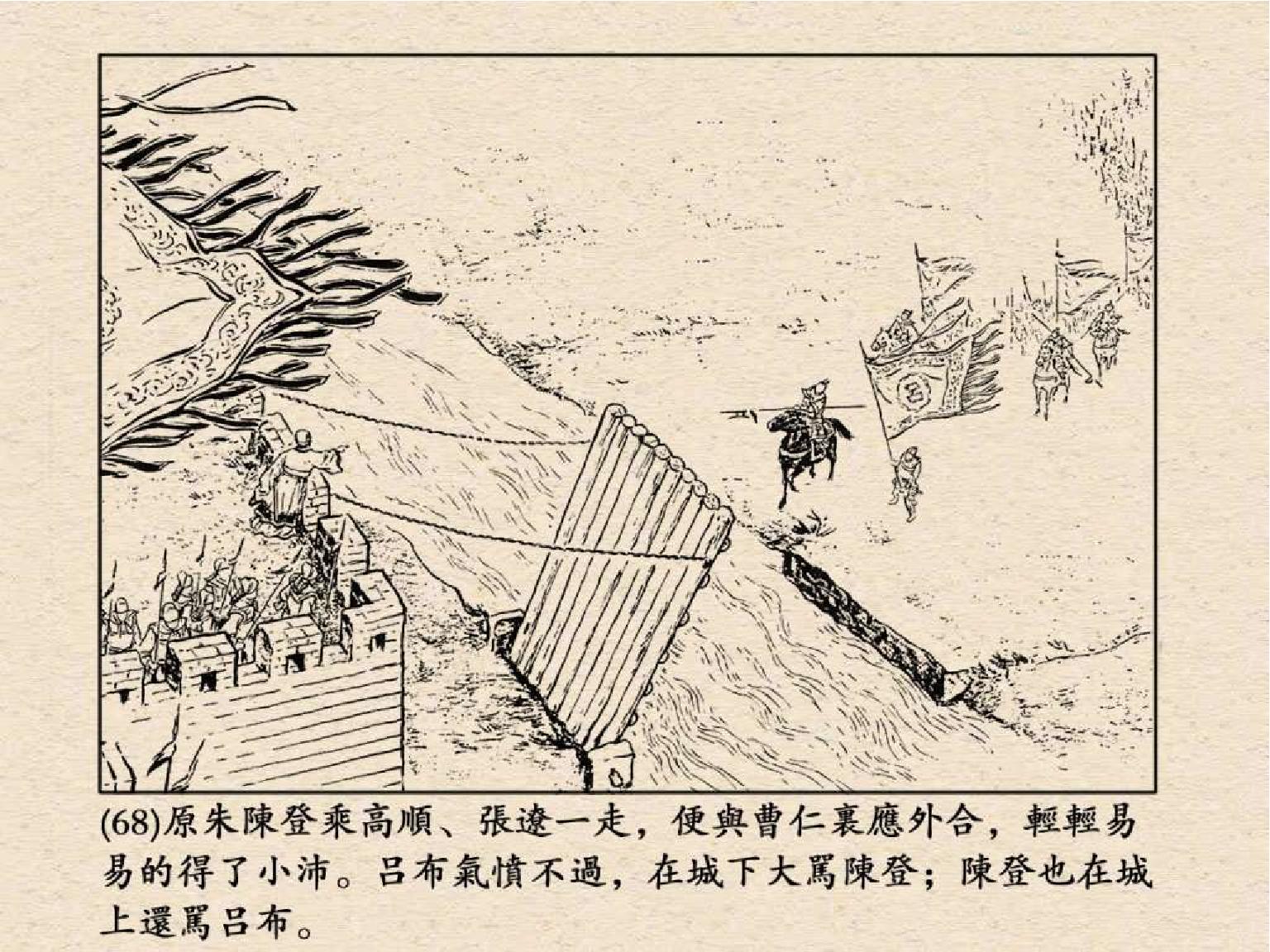 老版三国连环画中的八个吕布,三国演义动画版吕布命丧白门楼