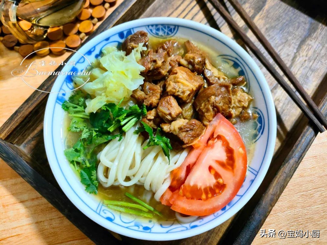 给孩子做牛肉面用什么牛肉,早餐煮牛肉面给孩子吃简单