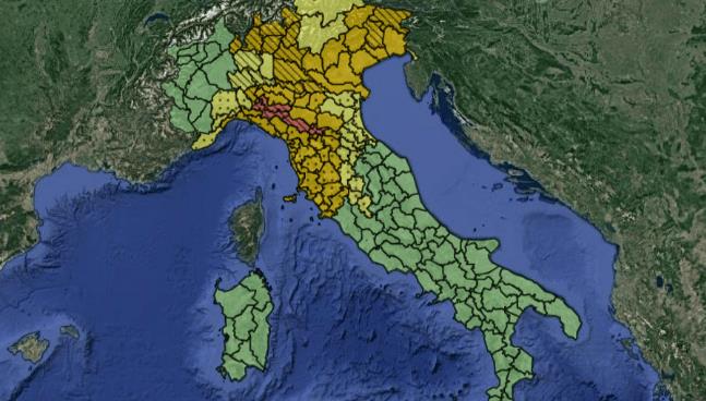 意大利南部最新天气温度,意蜂天气预报