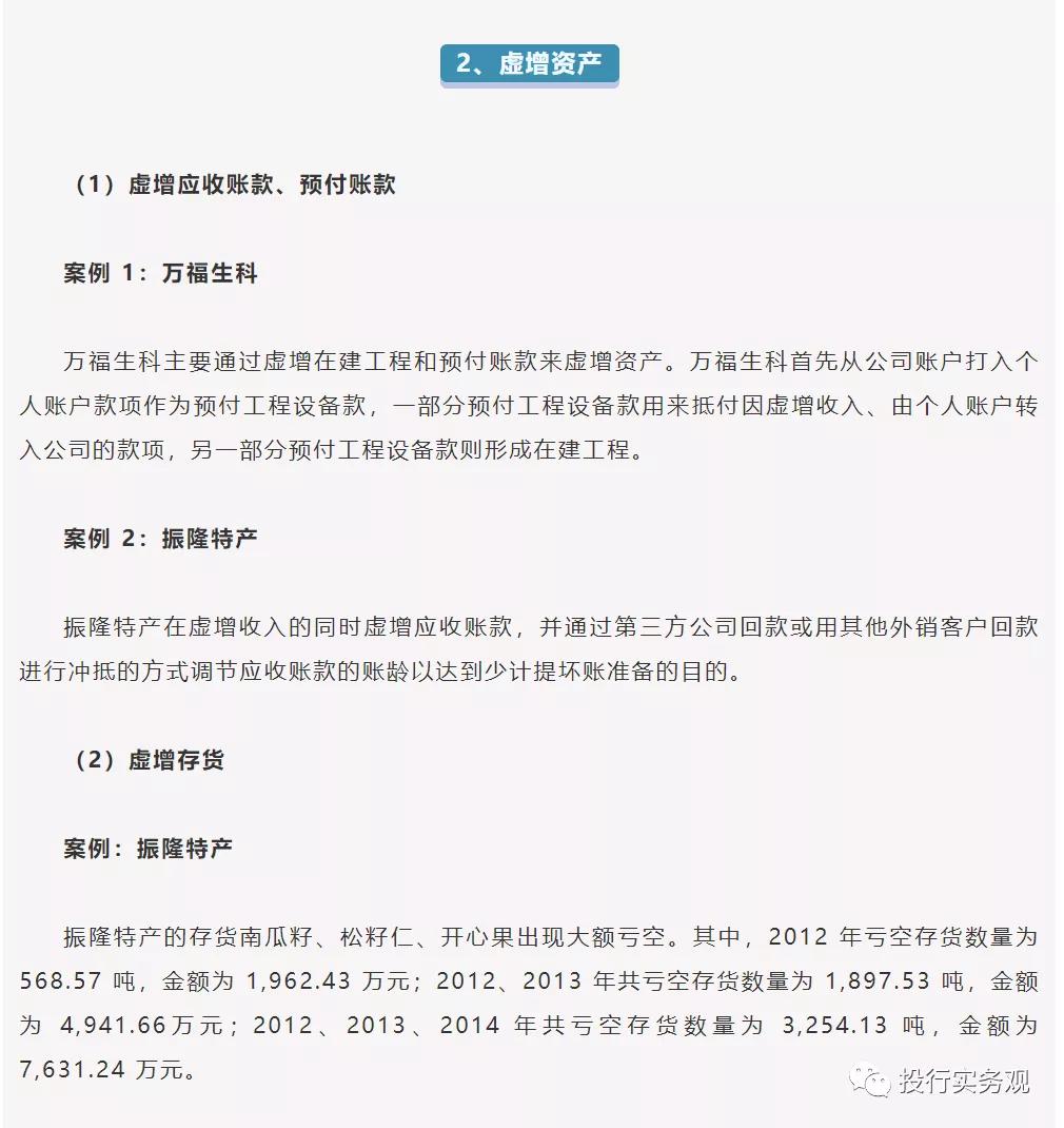 ipo企业五类财务造假,ipo财务造假对财务人员如何处罚