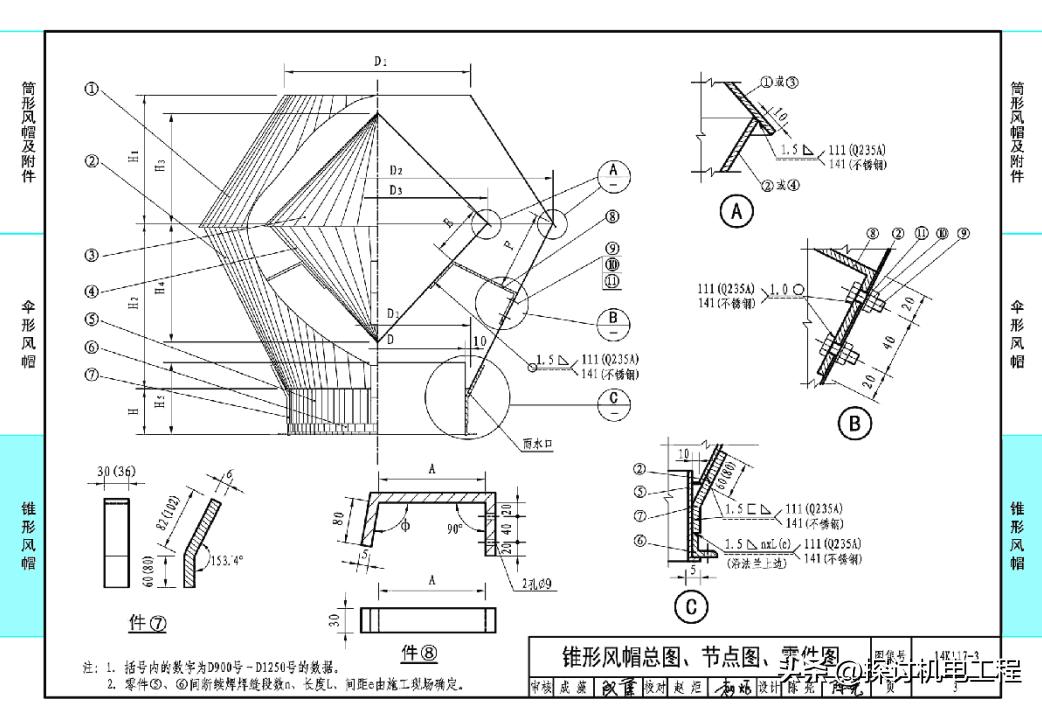 排风机锥形风帽,锥形风帽是排烟还是排风