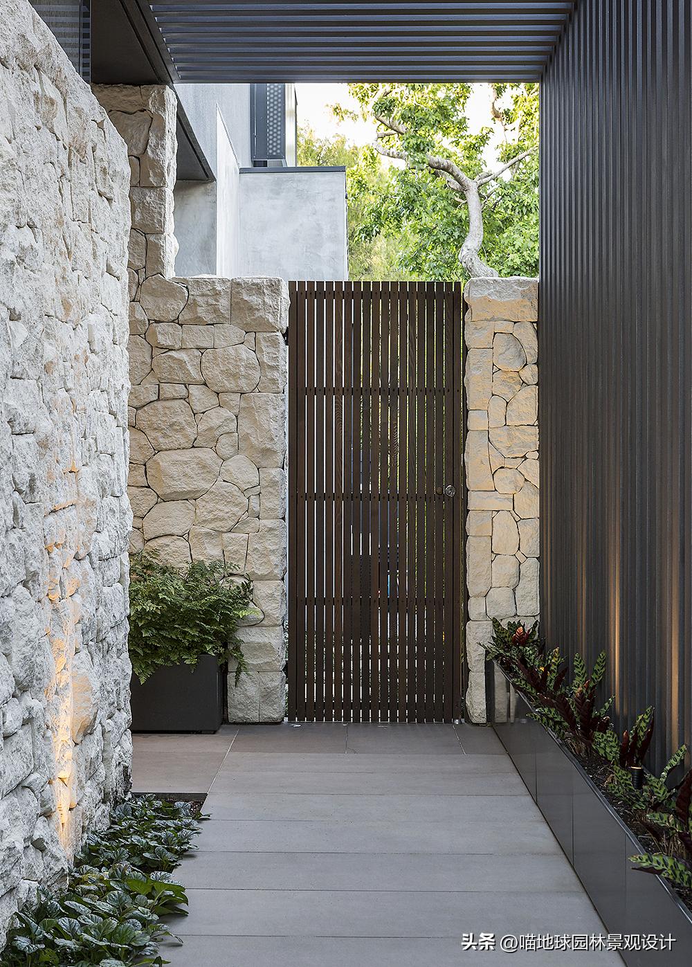 别墅庭院大门入口设计效果图,别墅庭院花园效果图大全集