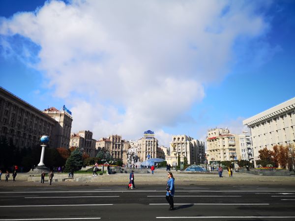 乌克兰基辅独立广场卫星地图,乌克兰基辅独立广场