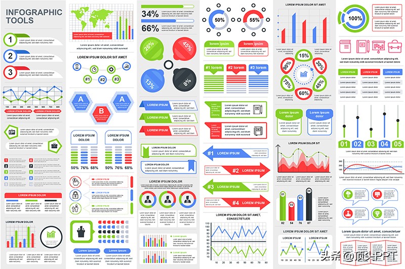 3000张ppt科研绘图模板速领,一套不错的ppt图表