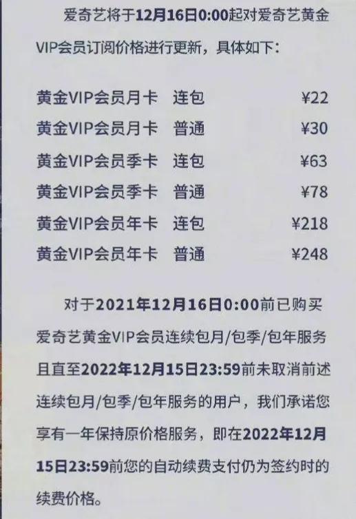 腾讯视频上调会员价格，涨幅不小