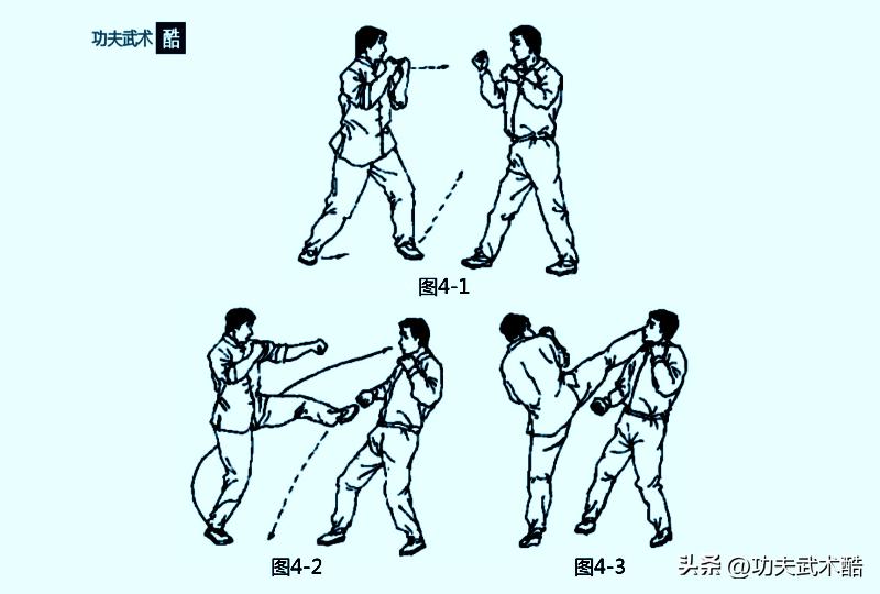 截拳道旋踢，上能踢头，中能击肋，下能扫膝，出其不意的*攻反**利器