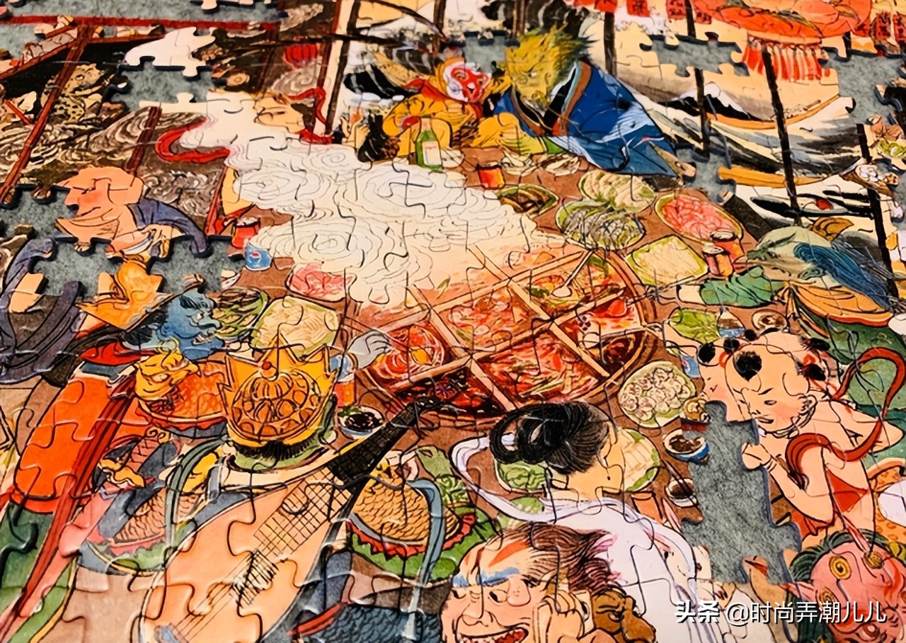 TOI图益x皇小小联名拼图——人间烟火，神仙也爱