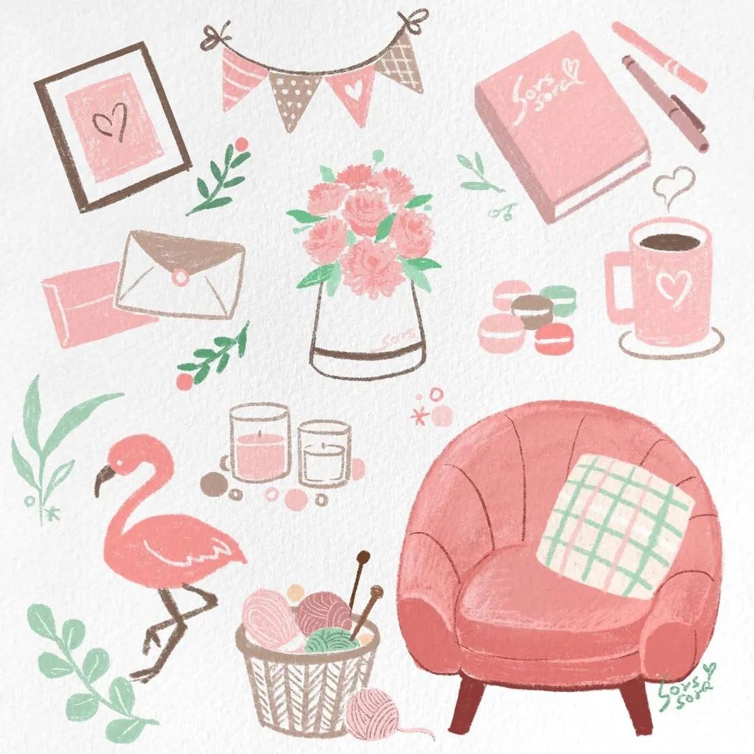 彩铅绘画7-15岁简笔画可爱又简单,可爱彩铅简笔画简单的少女