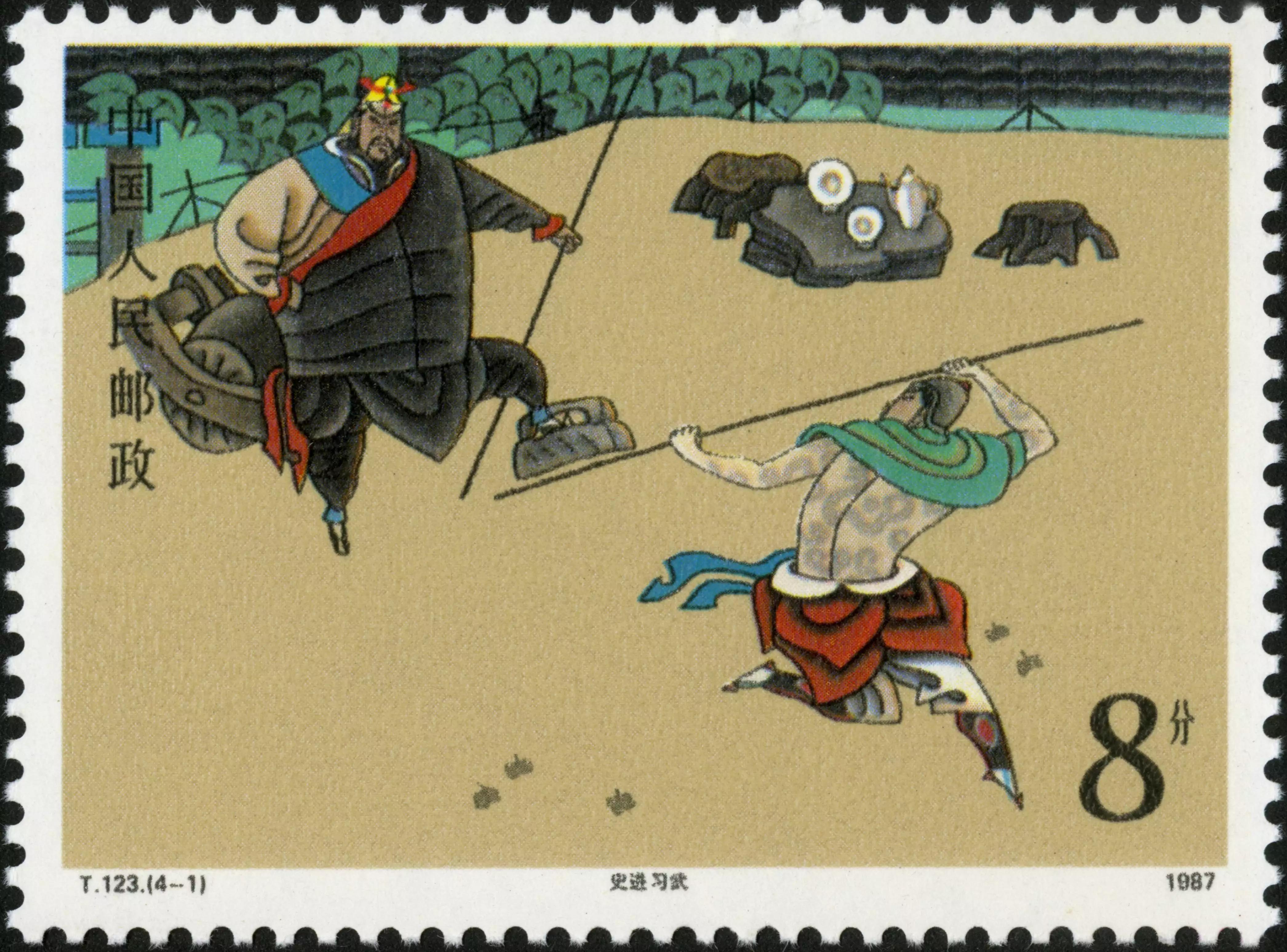 中国古典文学名著水浒传邮票赏析,水浒1-5组大版邮票