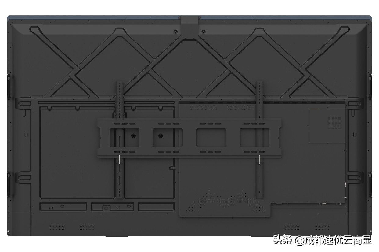 速优云M系列65-98寸智能电子白板六面图和展示效果图