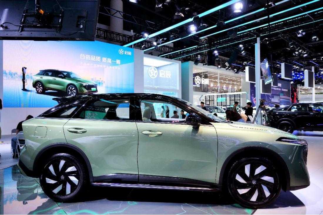 东风日产启辰大v混动上海车展,日产启辰大v油电混合最新消息