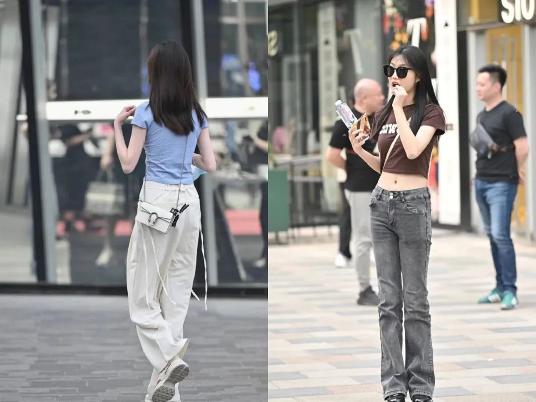 三里屯街拍高级感穿搭气质美女,北京街拍女生穿搭