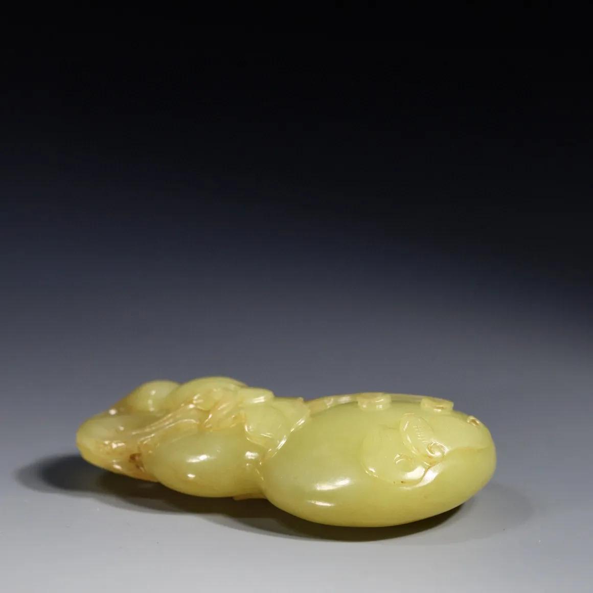 和田玉葫芦手把件图片及价格,黄玉葫芦摆件什么材料