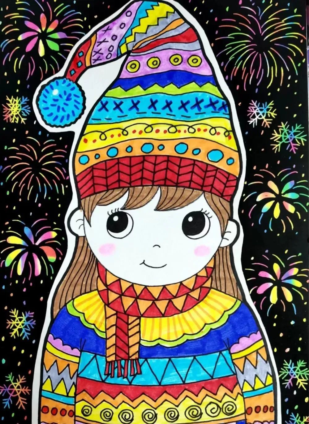 超级简单又特别好看的儿童画,随便怎么画都好看的儿童画