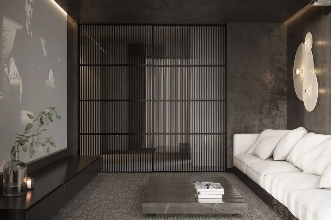 客厅背景墙收纳柜投影仪,50平米投影仪装修效果图大全