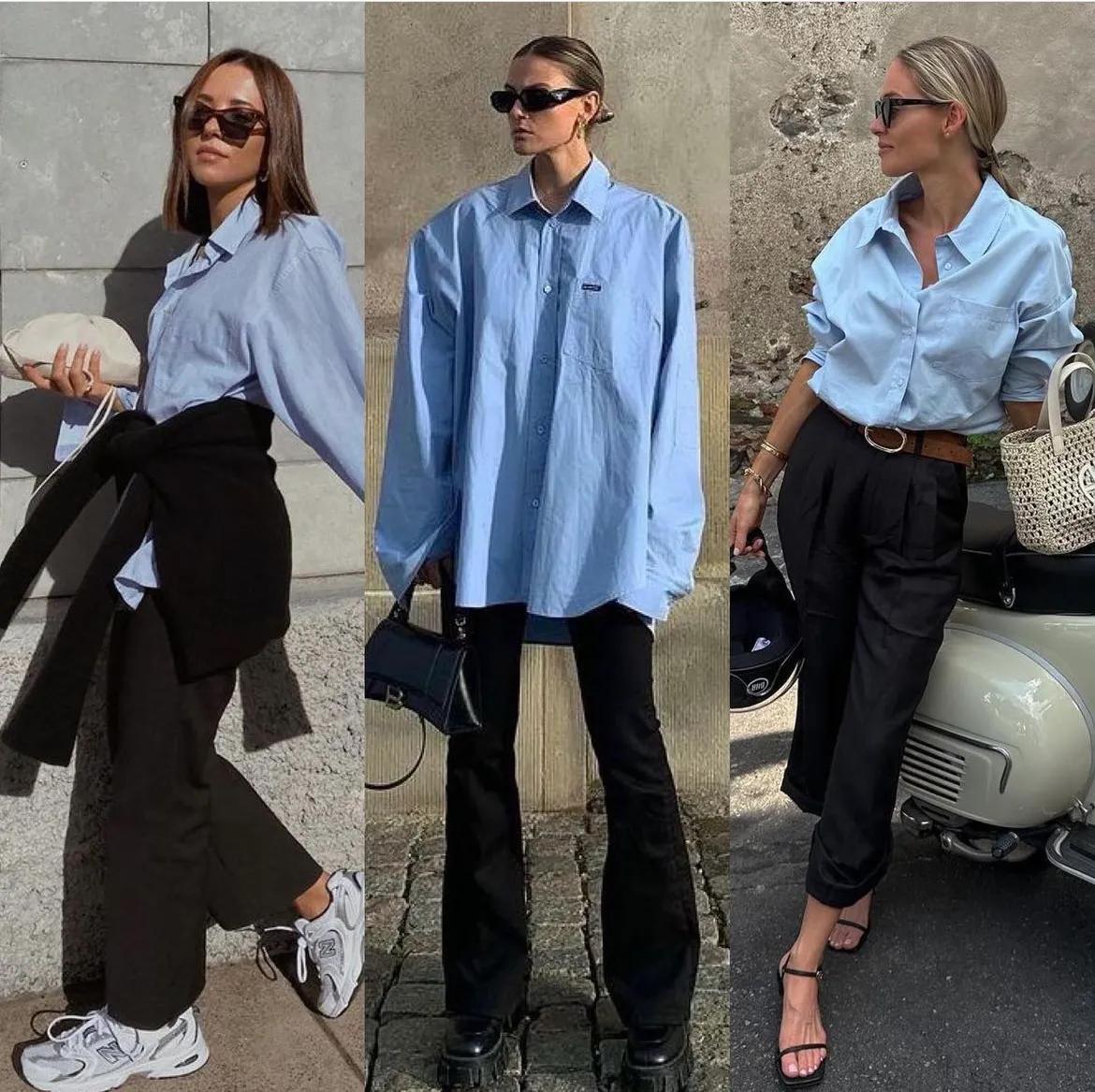 慵懒风衬衣搭配一整套,慵懒风超长衬衣怎么搭配