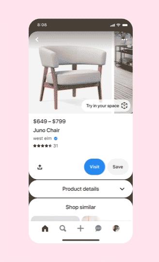 pinterest只能显示一点东西,pinterest可以通过图片搜索图片吗