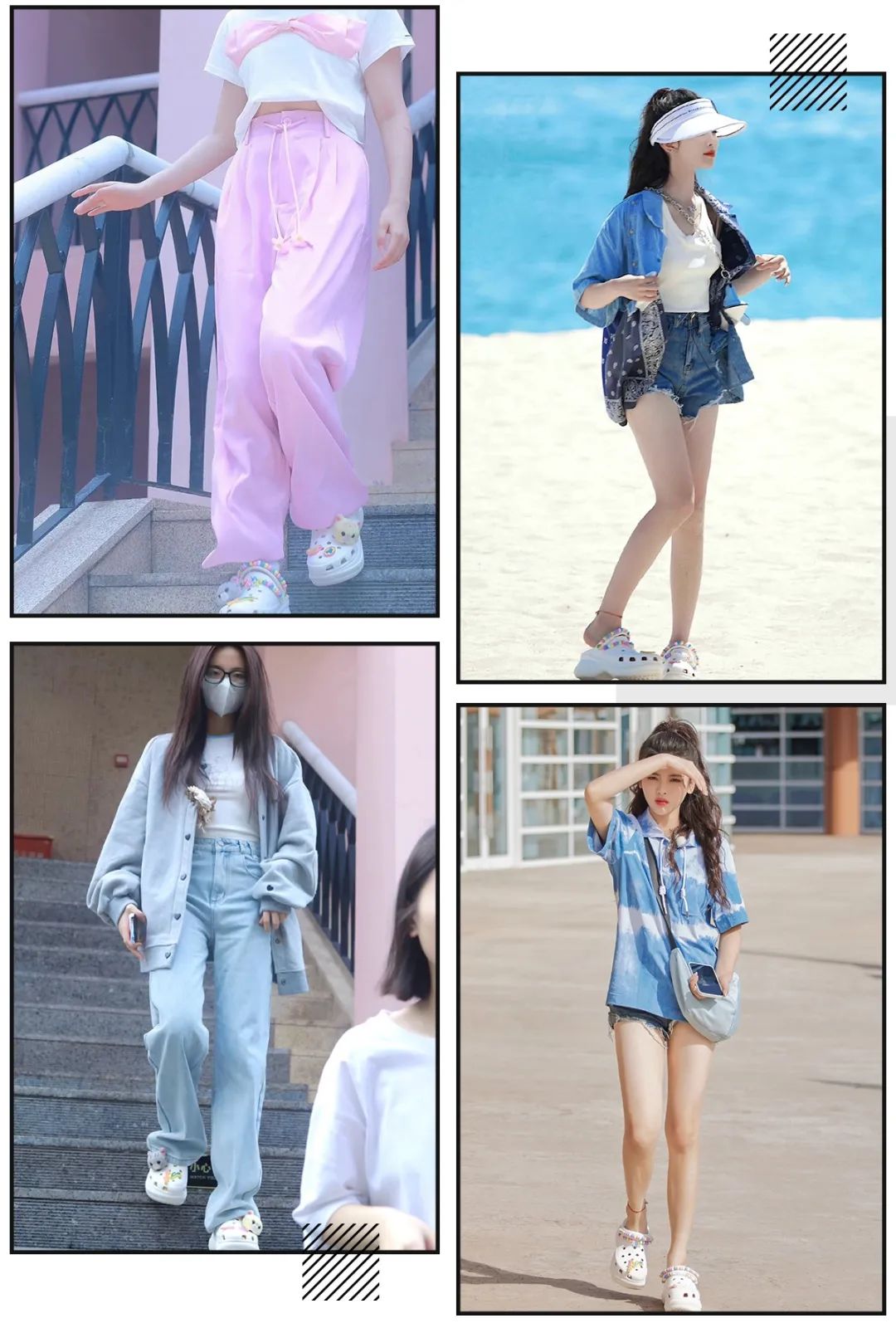 杨超越脚上穿的鞋,杨超越穿露脚鞋