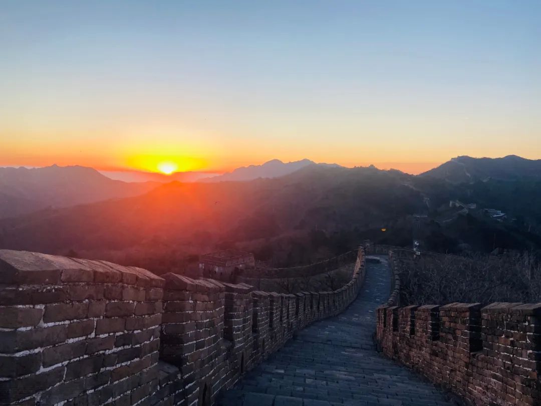 慕田峪长城日出,慕田峪长城元旦观日出