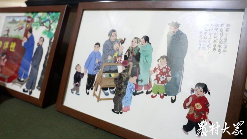 碎布贴画,小碎石头粘贴画