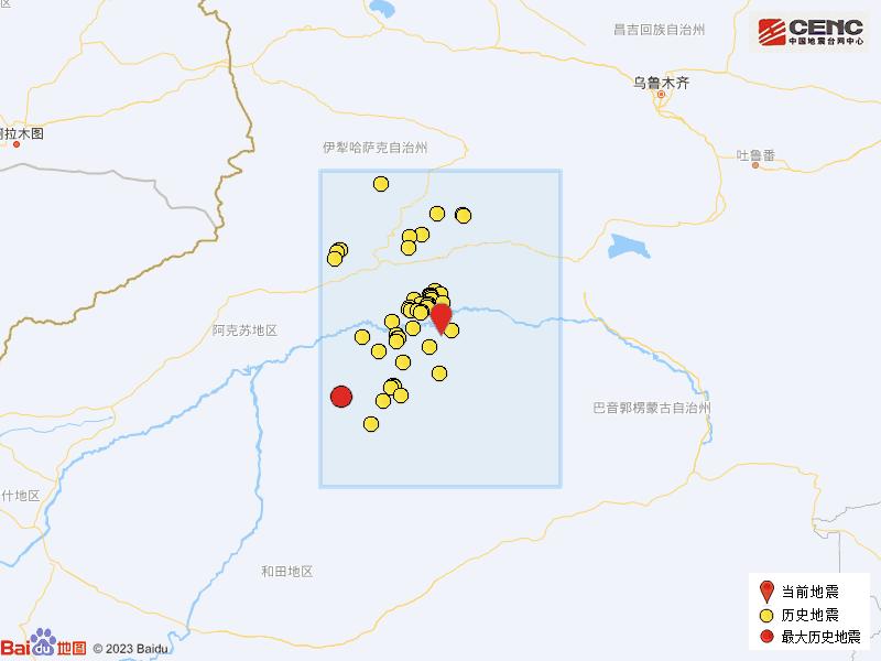 新疆库车市发生3.0级地震,新疆库车市发生3.4级地震