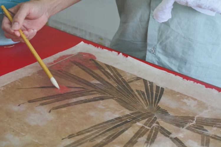 画完画手脏了咋洗,修复字画污迹